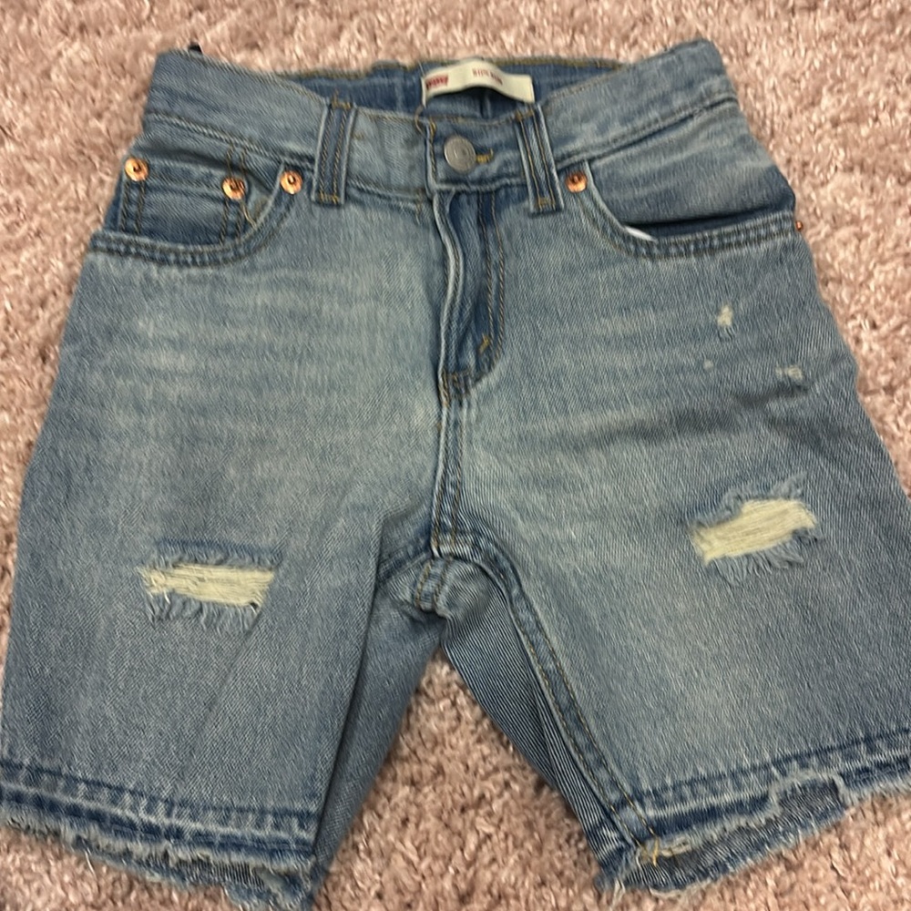 Boys Levi Denim Shorts